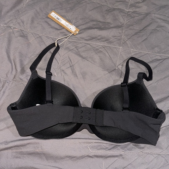 SKIMS FITS EVERYBODY PUSH-UP DEMI BRA 'ONYX' - Picture 3 of 4